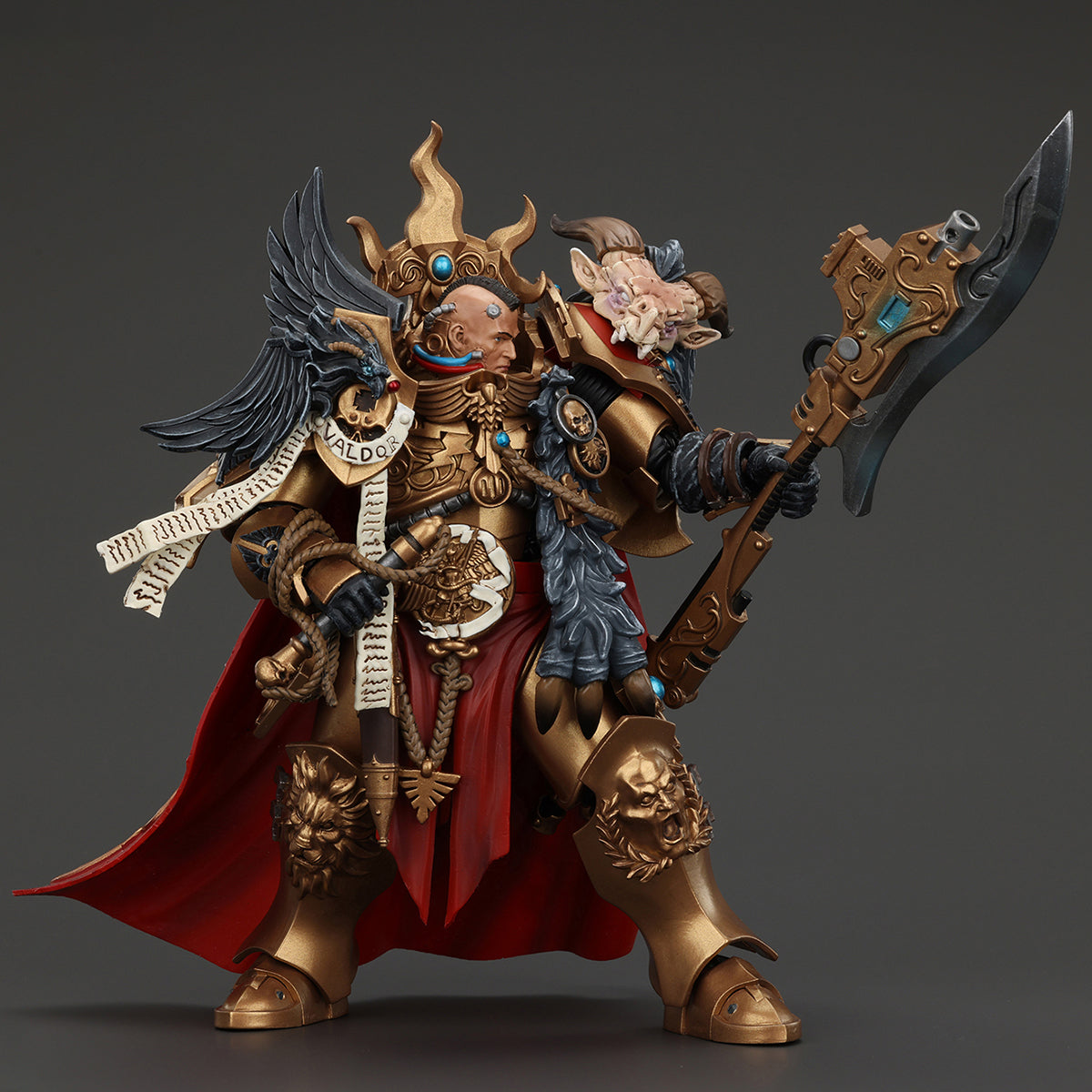 (Only Shipped to the US) JOYTOY Legio Custodes Constantin Valdor Captain-General of the Legio Custodes 1/18 Action Figures