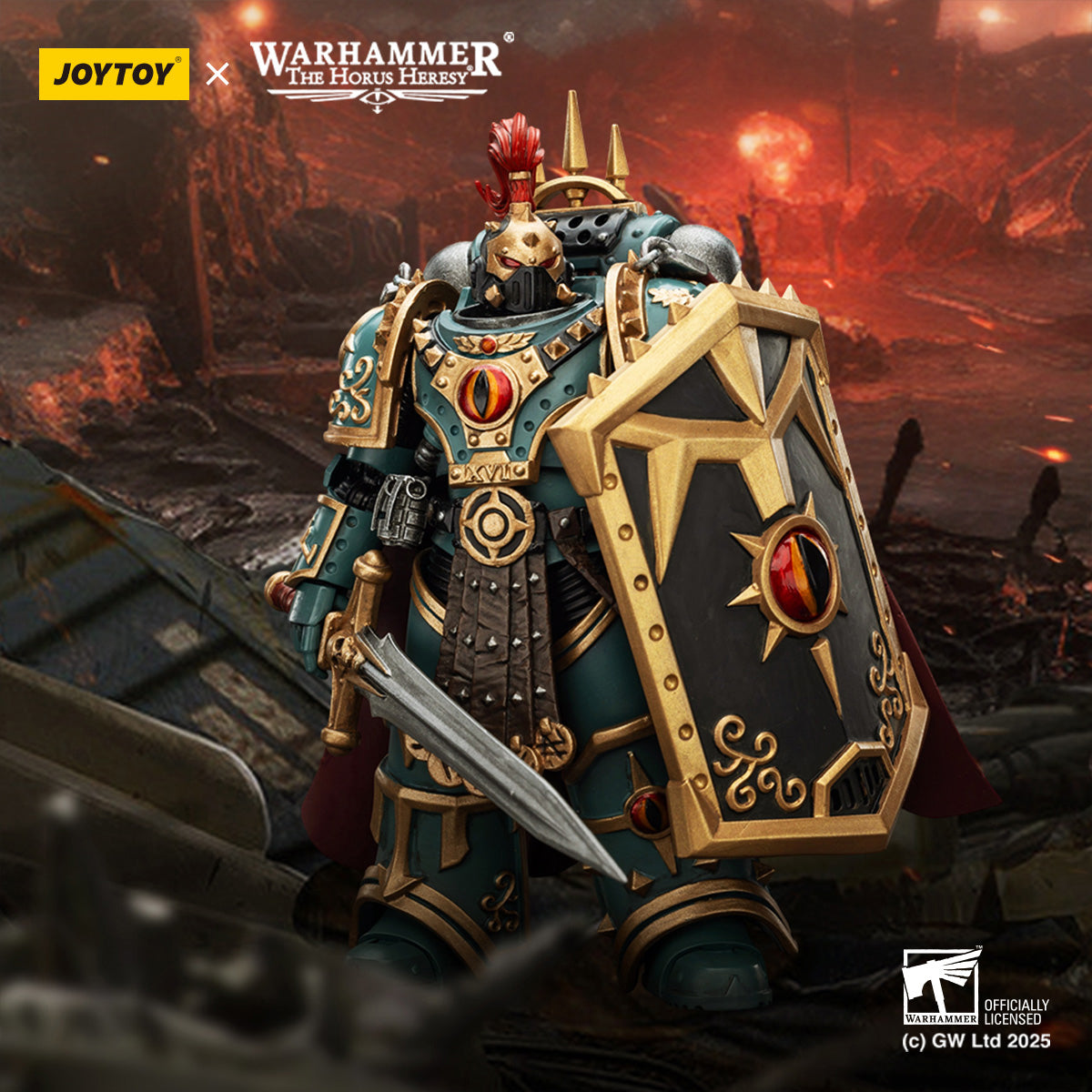 (Only Shipped to the US) JOYTOY Sons of Horus 'Little' Horus Aximand Captain of the 5th Company JT01833 1/18 Scale Action Figure