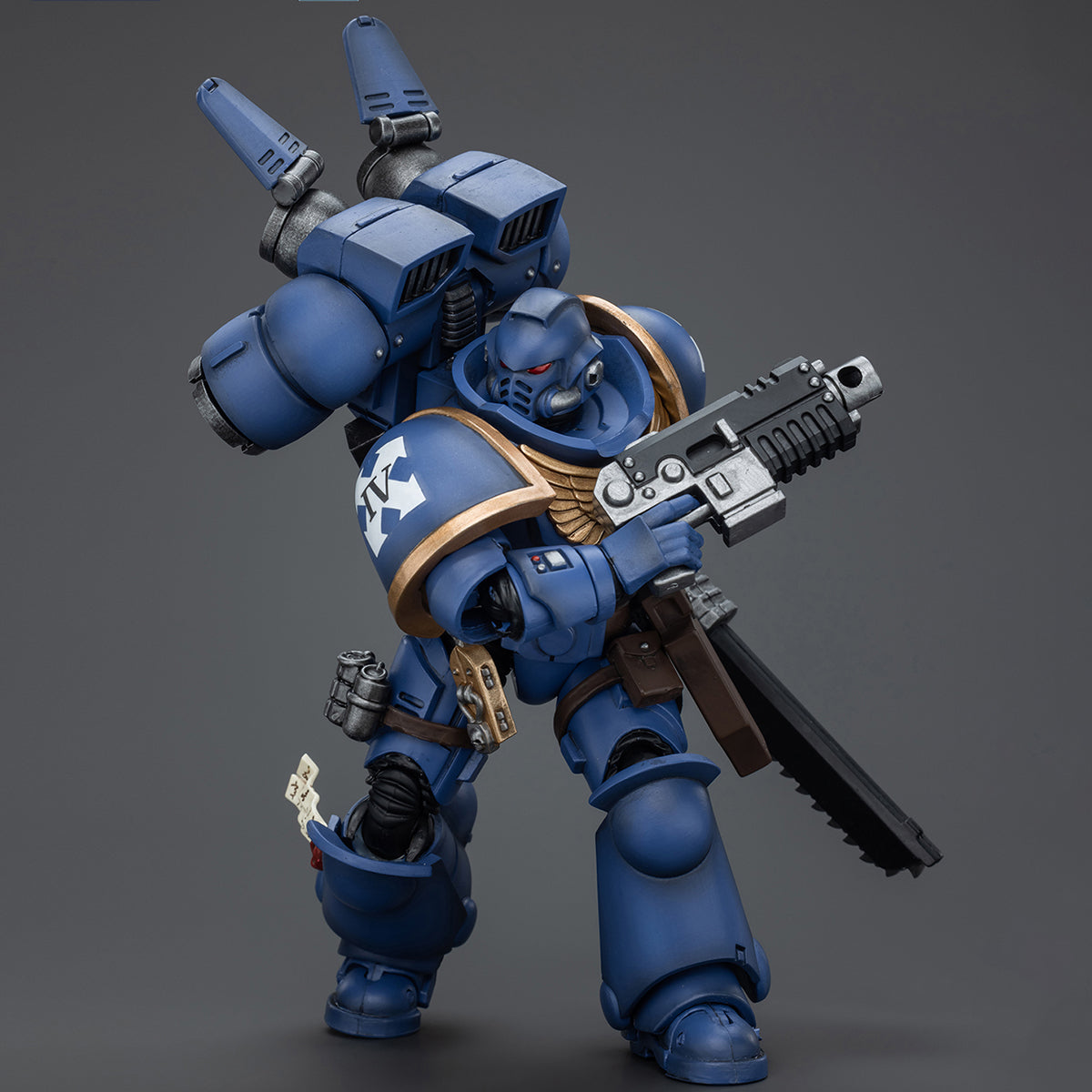 Figurine de collection JoyToy Warhammer 40K : Ultramarines Jump Pack Intercessors Intercessor 2, figurines articulées à l'échelle 1:18 JT4393