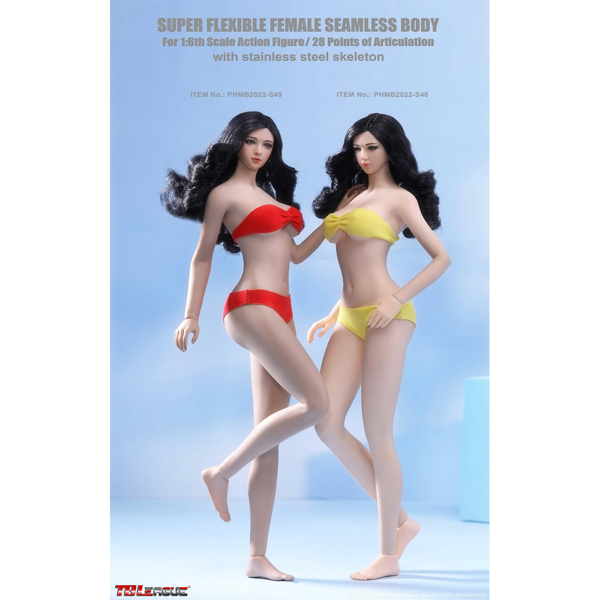 TBLeague Female Seamless Slender Elegance Medium Bust Detachable Feet 1/6 Scale Action Figure Body