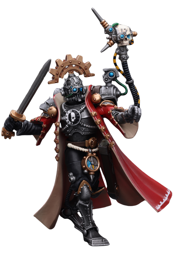 JoyToy Warhammer 40K Figurine à collectionner : Adeptus Mechanicus Skitarii Marshal à l'échelle 1/18.