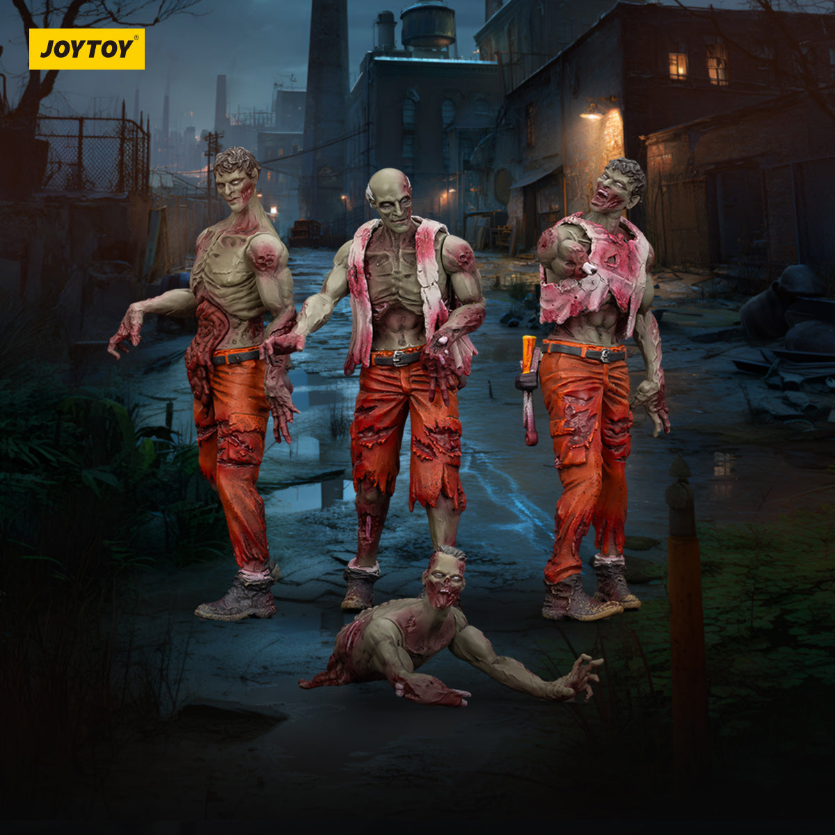 (Only Shipped to the US) JOYTOY 1/25 Dark Source Zombie Figure Mechanic Team JT01567 Action Figures