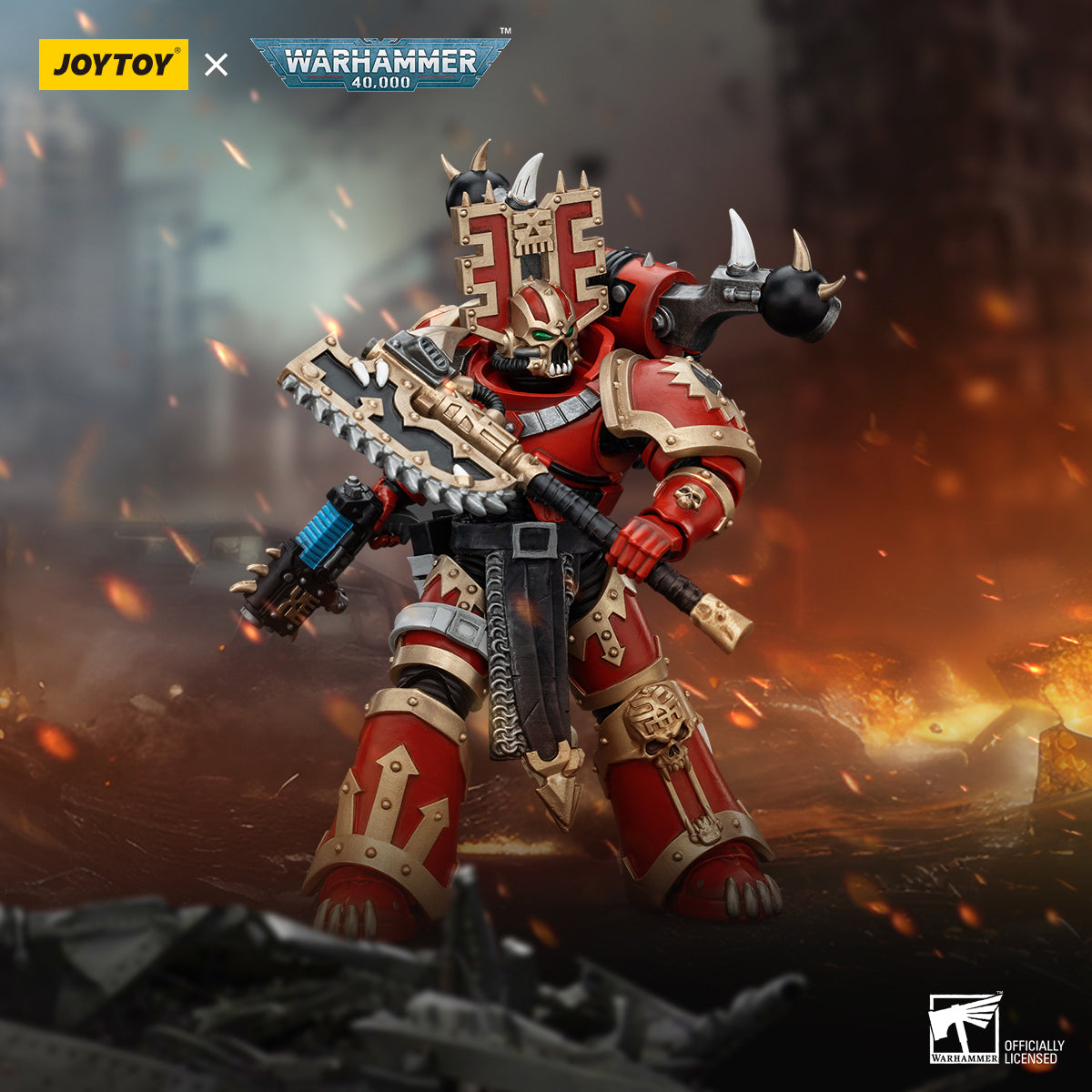 JOYTOY Warhammer 40K 1/18 World Eaters Khorne Berzerker 4 Action Figure