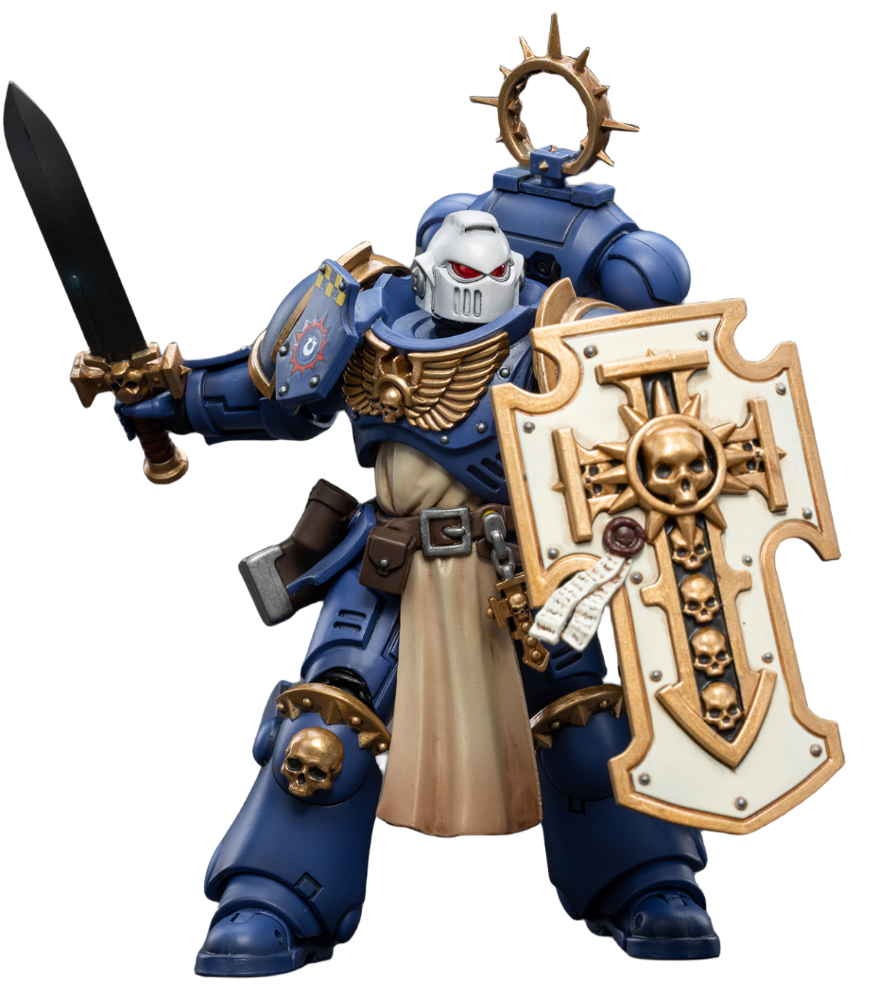 Figurine de collection JoyToy 40K : Ultramarine Bladeguard Veteran 03, échelle 1:18, JT2344 (Veteran 03)