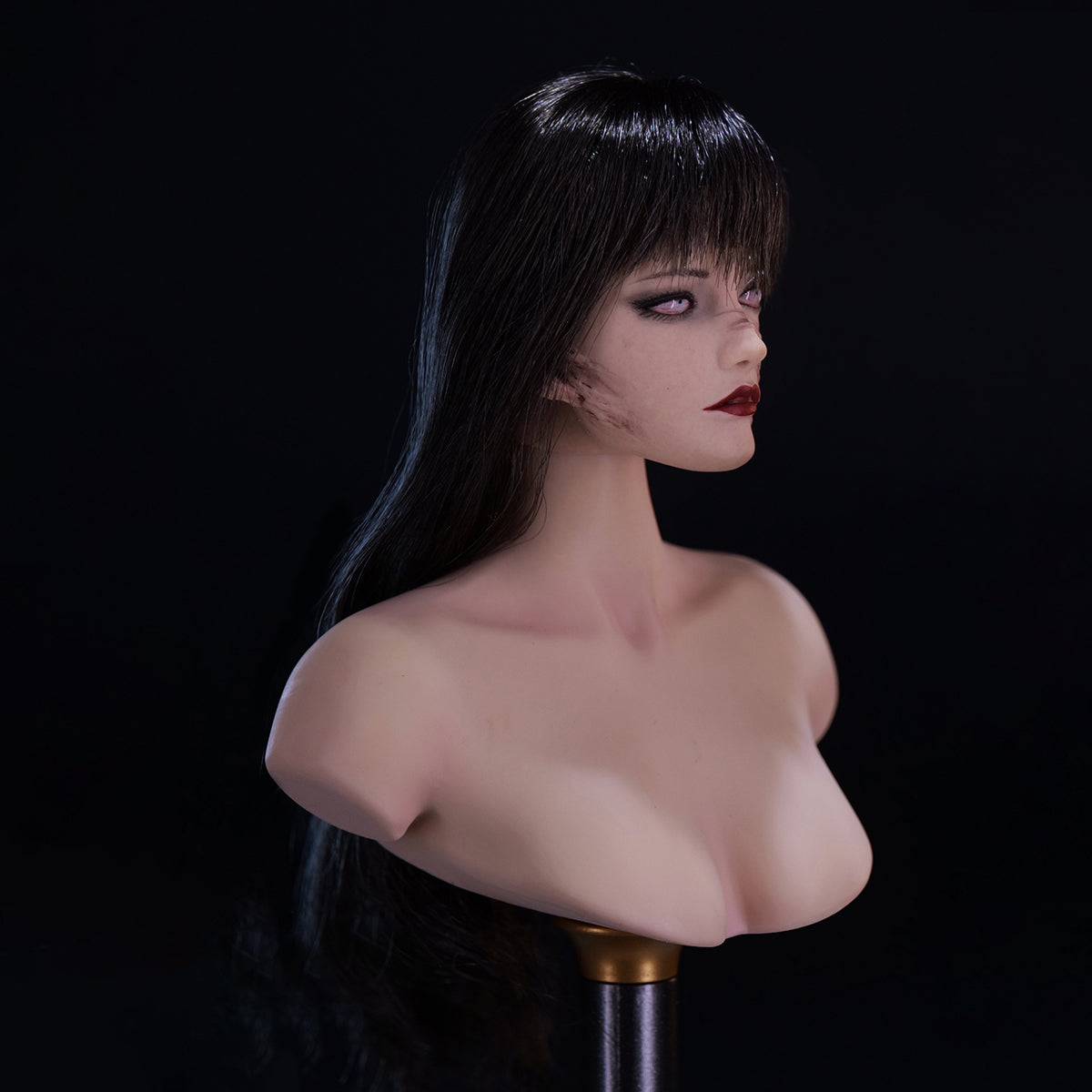 Escultura de cabeza de figura a escala 1/6 de YMTOYS: Escultura de cabeza de hermana gemela para miniatura de 12 pulgadas