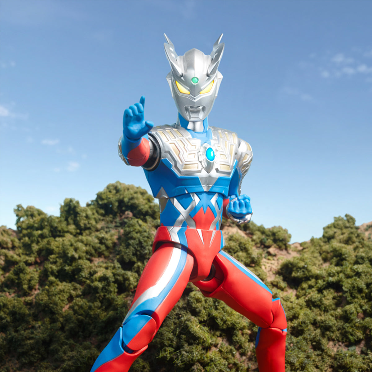 Figura de acción luminosa magnética Ultraman Zero de ZD Toys, set completo