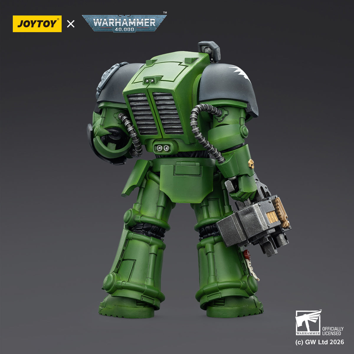 JOYTOY Warhammer 40,000 Salamanders Terminator with Power Fist and Assault Cannon & with Power Fist and Storm Bolter & with Power Sword and Storm Bolter Action Figure