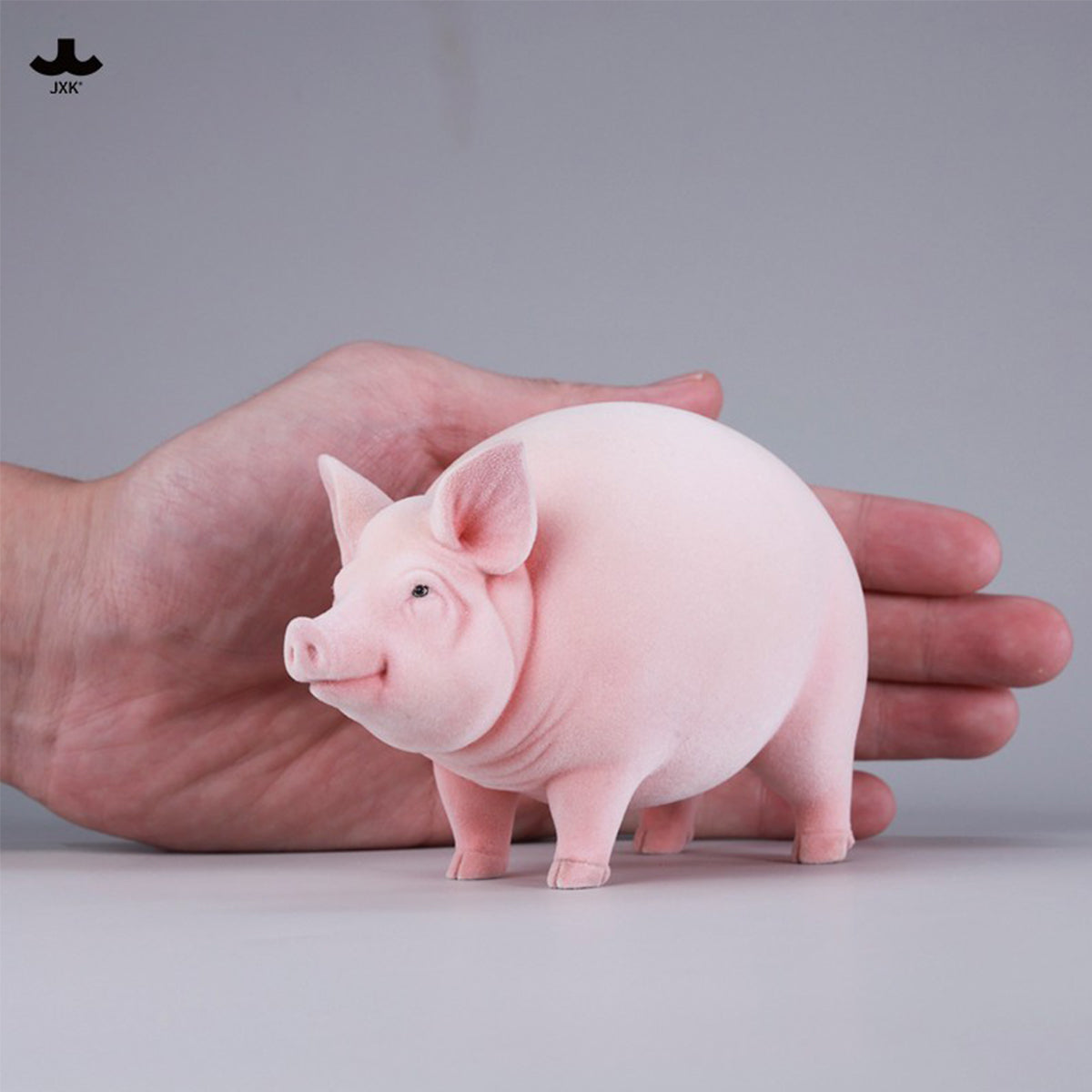 JXK Plump and Round Fat Pig (JXK343) Static Expertly Hand-Painted Lifelike Animal Figurine