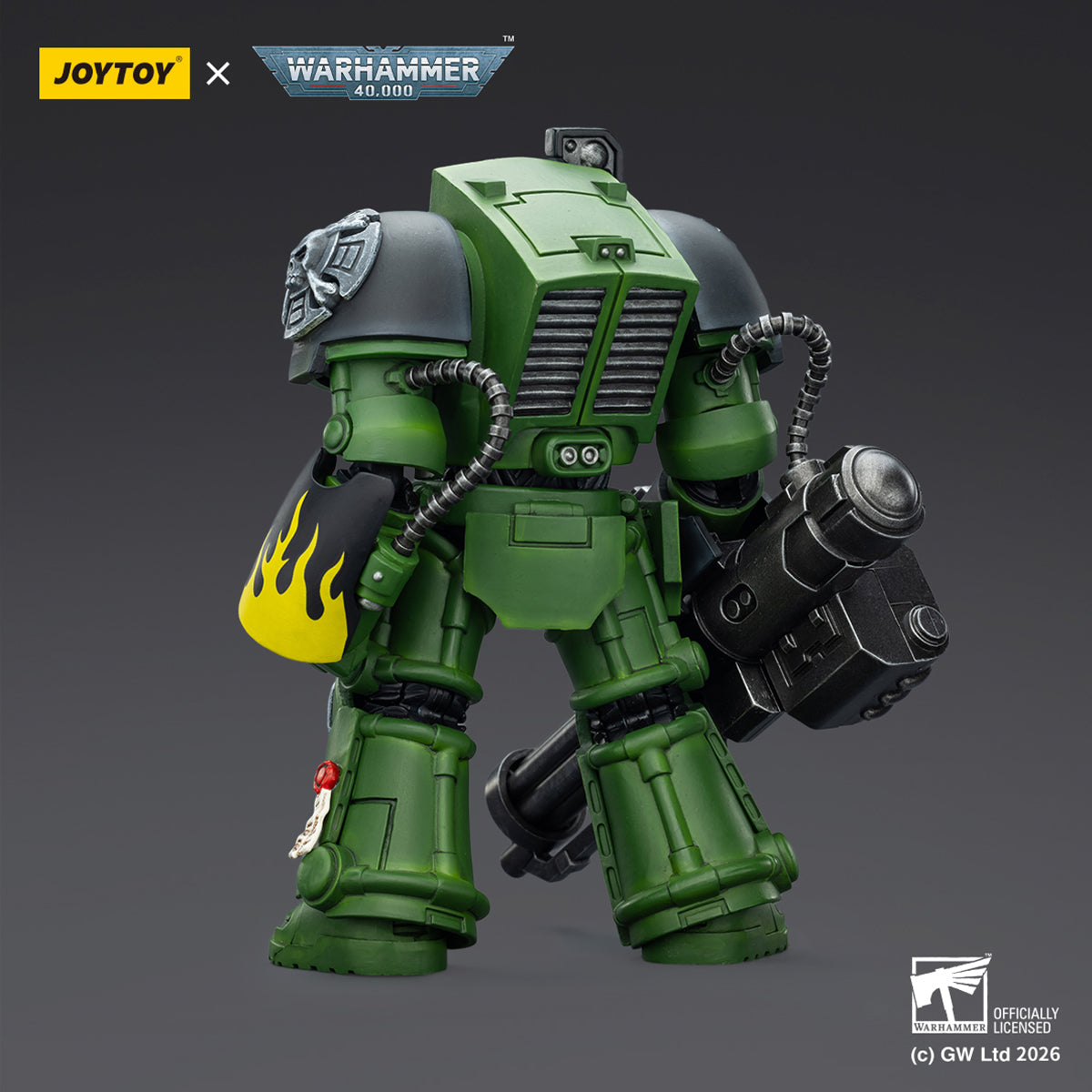 JOYTOY Warhammer 40,000 Salamanders Terminator with Power Fist and Assault Cannon & with Power Fist and Storm Bolter & with Power Sword and Storm Bolter Action Figure