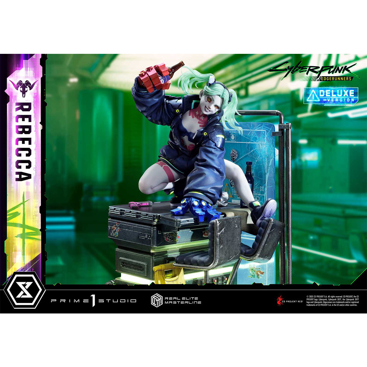 Prime 1 Statue, Cyberpunk Edgerunners Rebecca, 1/4 Art Anime Statue