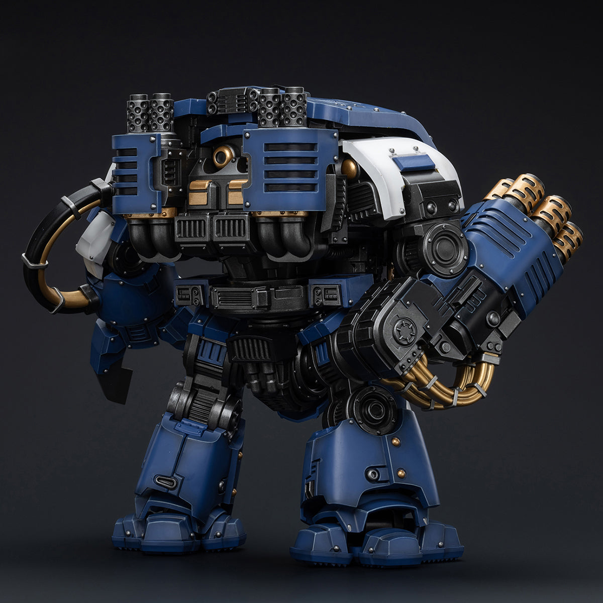 (Only Shipped to the US) JOYTOY Ultramarines Leviathan Dreadnought with Cyclonic Melta Lance and Siege Claws JT8643 Warhammer 1/18 Scale Action Figure