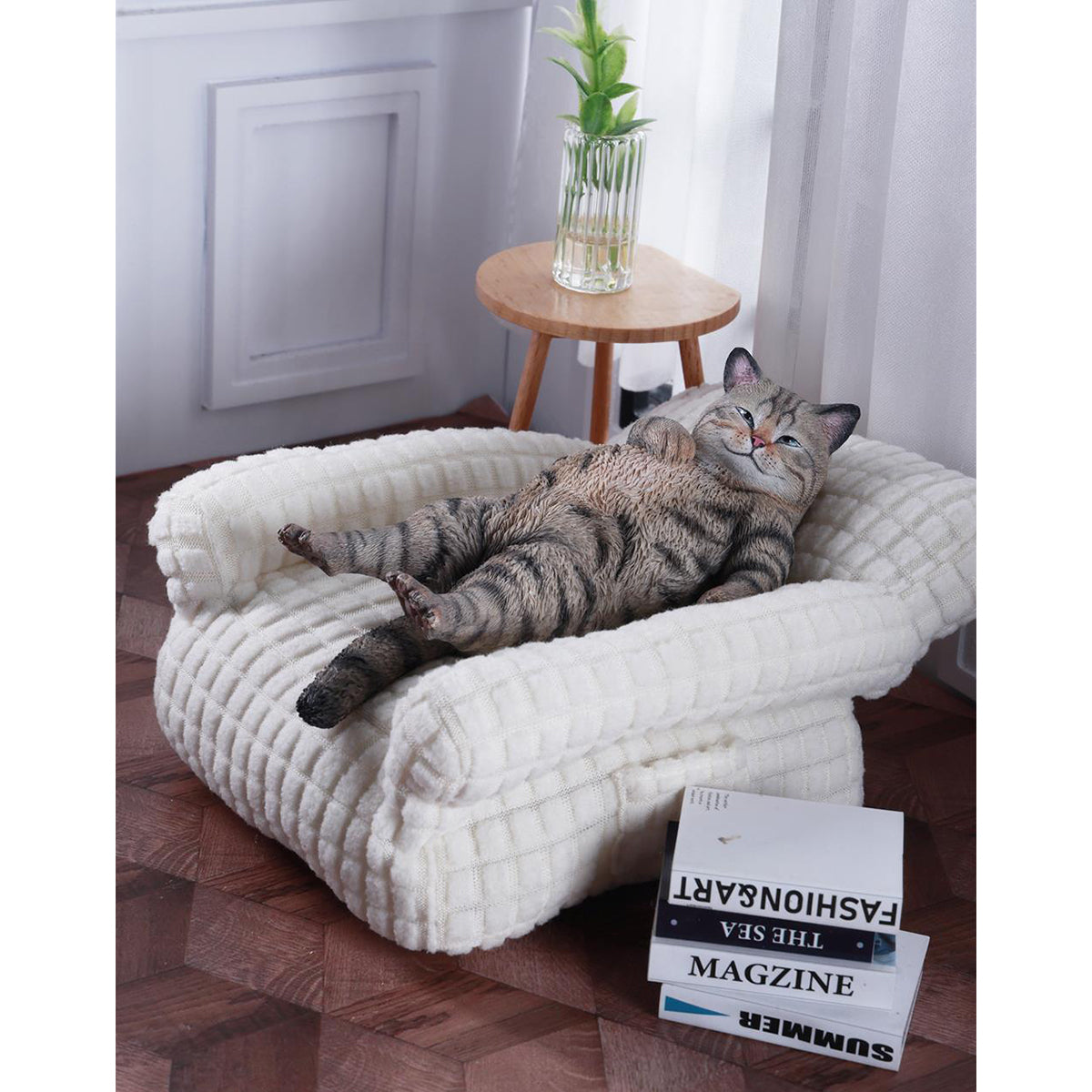 JXK, Lazybones Cat, Static Animal Figurine