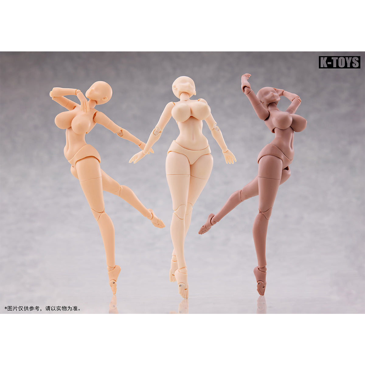K-Toys Articulated joints Female Anime Type Large Bust 1/12 Scale Action Figure Body