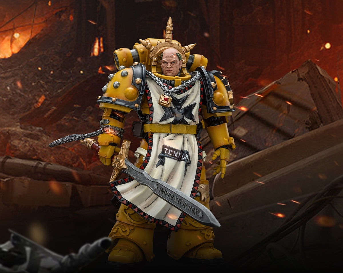 JOYTOY The Horus Heresy Imperial Fists Sigismund First Captain of the Imperial Fists Warhammer 1/18 Action Figure