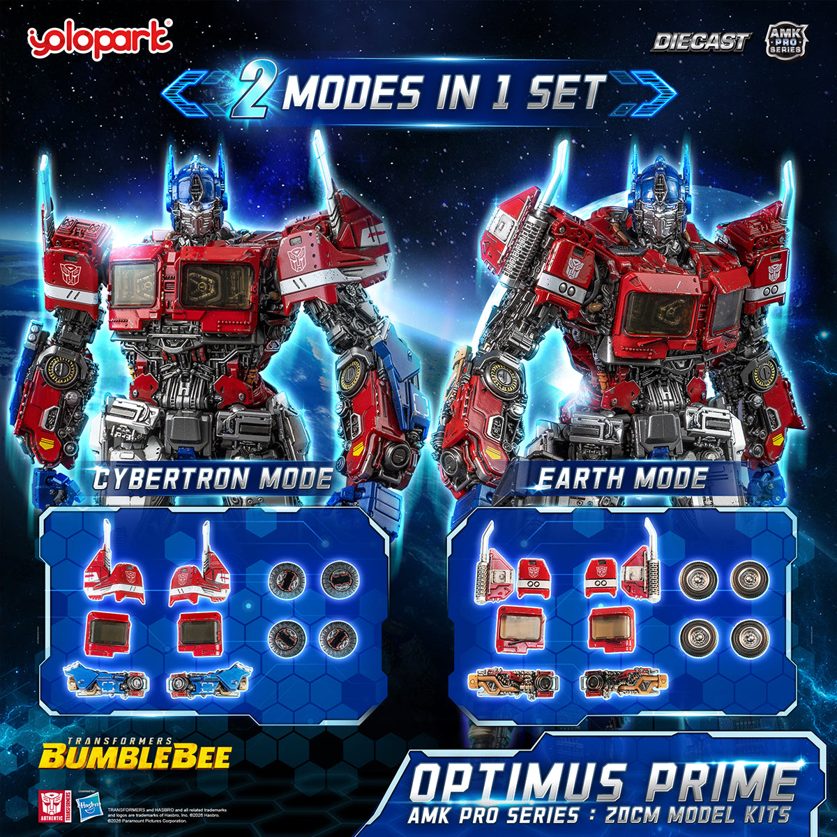 Yolopark Transformers: Bumblebee AMK PRO Series Optimus Prime (Set Version) Assembly Model Kits