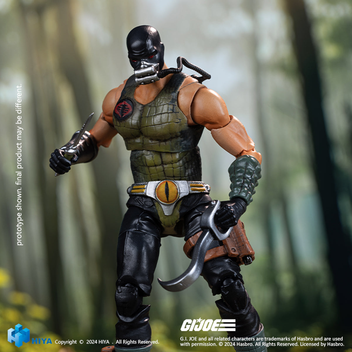 HIYA Collectible Figure Full Set: Crocodile Master & Fiona, Movice Style, Jointed Design, 1:18 Scale Miniature Action Figurine EMG0359