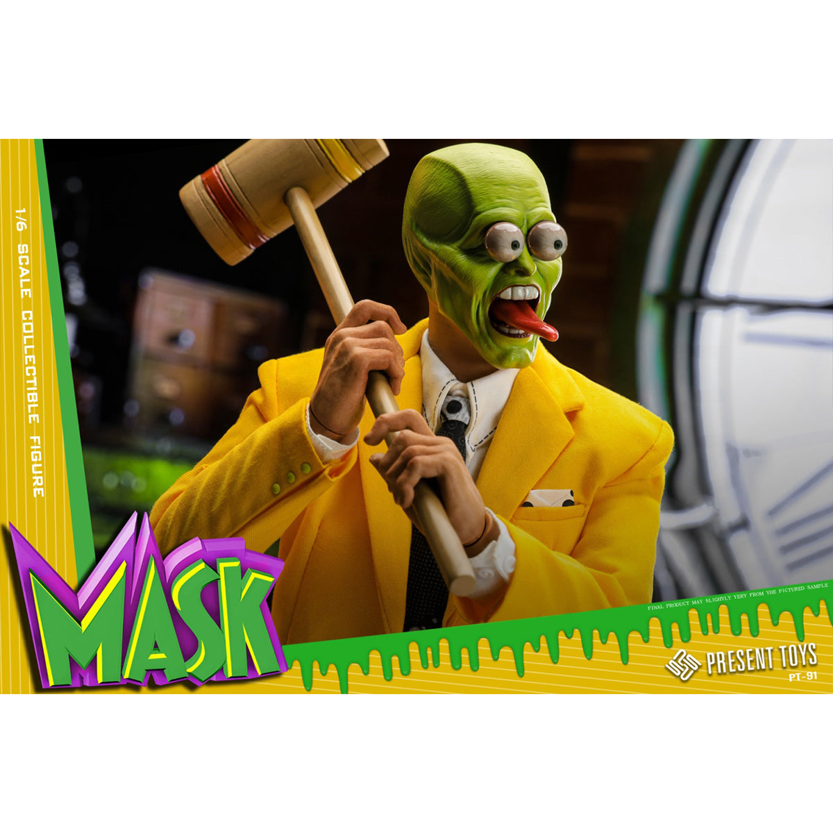 PRESENT TOYS Masked Man in Yellow Tailcoat Action Figures