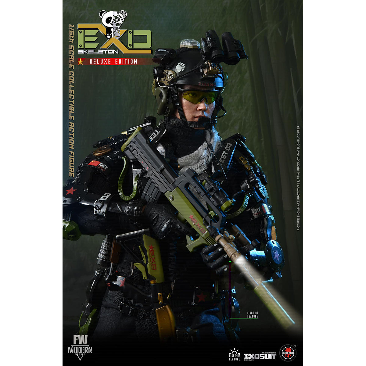 SOLDIER STORY EXO-Skeleton Armor Suit Test-03 Panda Division Deluxe Edition Action Figures