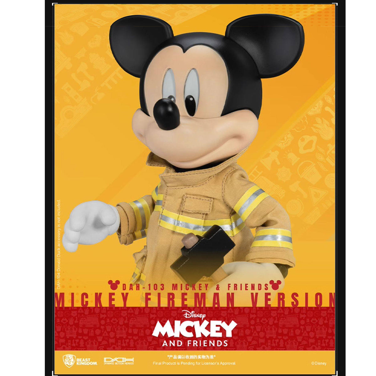 Beast Kingdom DAH-103 Mickey & Friends Mickey Fireman Version Action Figure