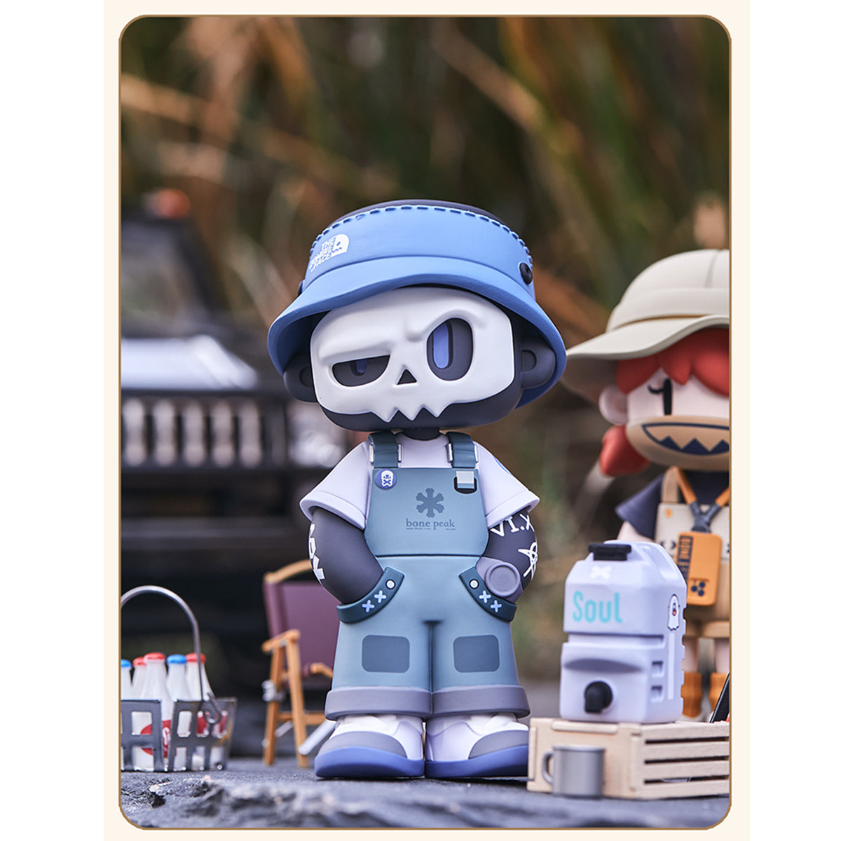 MR.BONE Fourth Generation Camping Mask Blind Box Figure