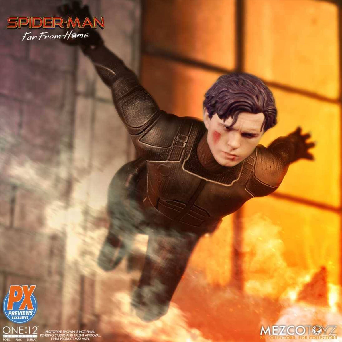 Mezco Toyz One:12 Collective Spider-Man (Stealth Suit) PX AF NOV198726 1/12 Scale Action Figure