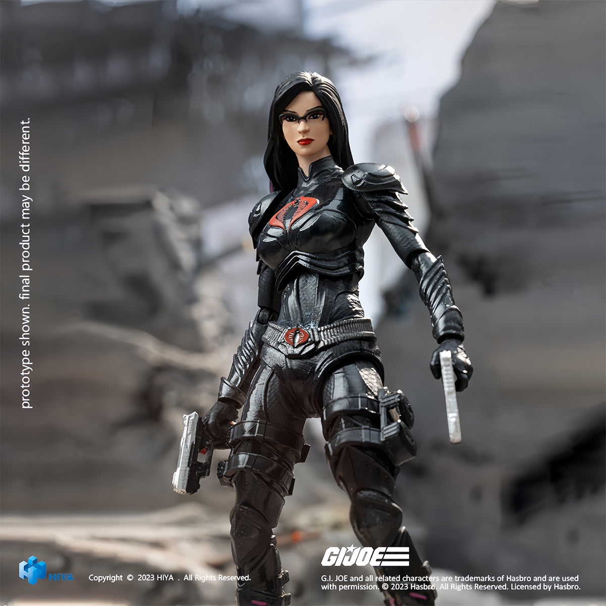 HIYA : Superbe figurine féminine Mini GI Joe Baroness