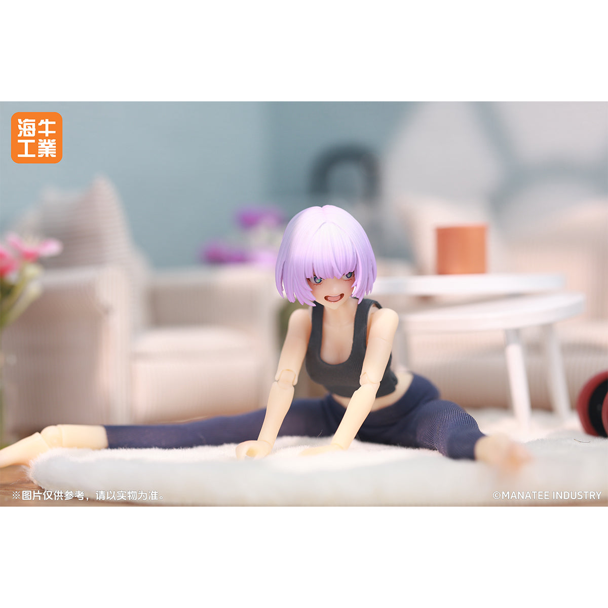 (Only Shipped to the US) MANATEE INDUSTRY 1/12 Commemorative Limited Edition Desktop Wars Yoga Day Inanna Purple Hair Mex-01 Action Figures