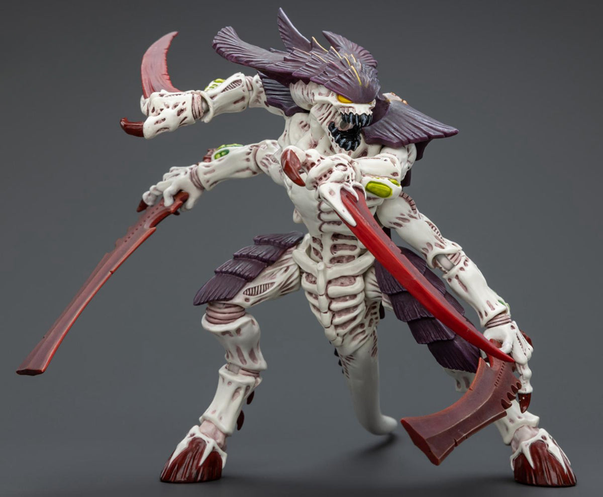 Figuras de acción a escala 1:18 de Warhammer 40K: Tyranids Hive Fleet Leviathan Tyranid Warrior with Boneswords (Guerrero Tiránido con Espadas Huesas)