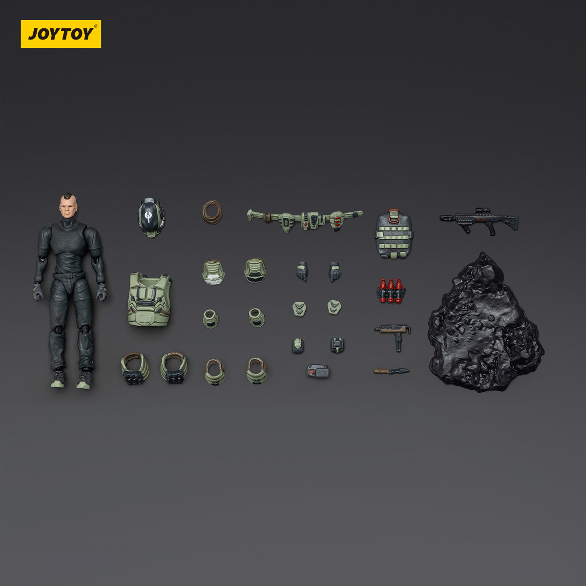 JOYTOY Warhammer 40,000 APOC Series Iron Assault Fire Support Mech + Steel Ride Corps Assaulter Marco JT03059 +JT01987 Action Figure