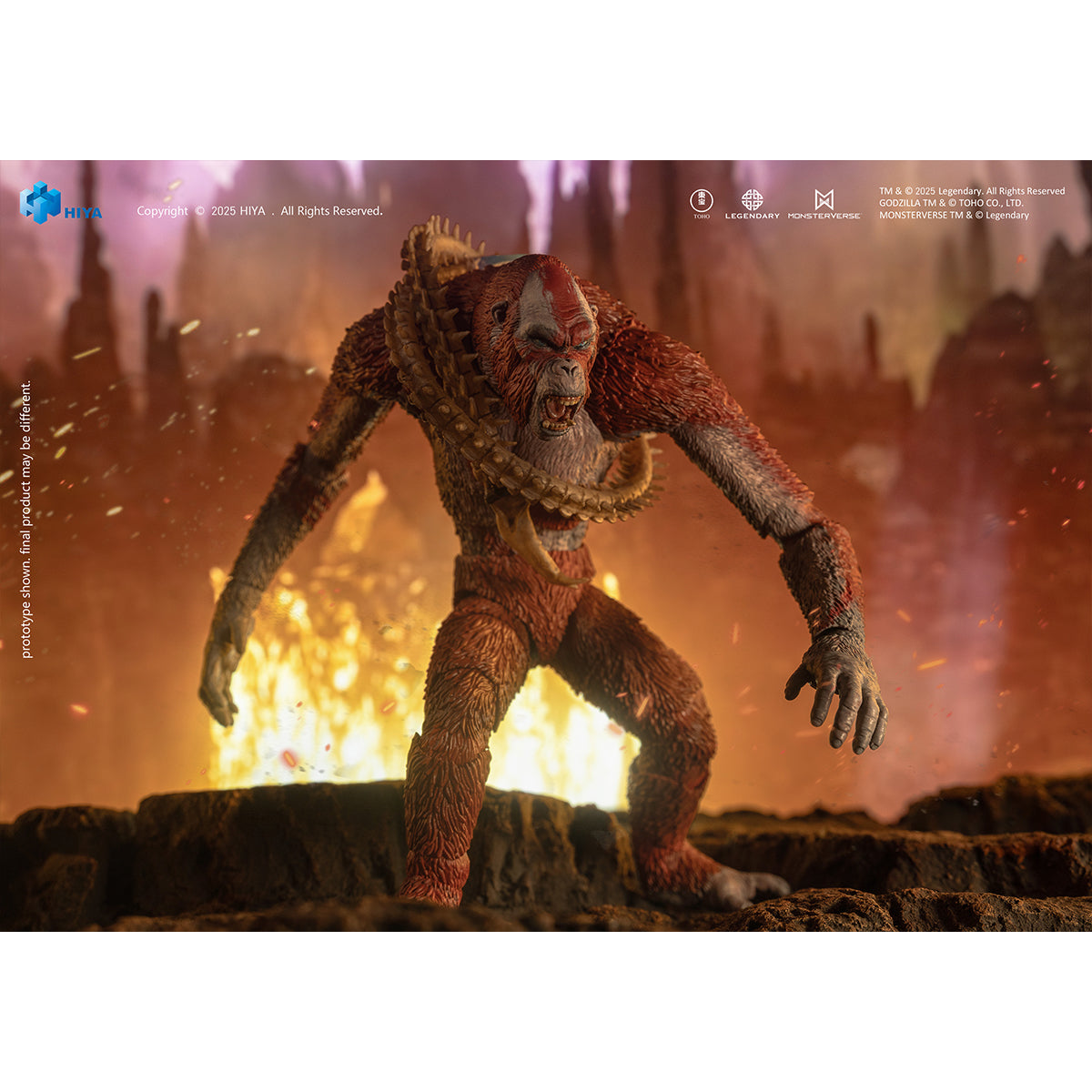 HIYA Exquisite Basic Series 6 Inch Godzila x Kong The New Empire Skar King EBG0417 Action Figure