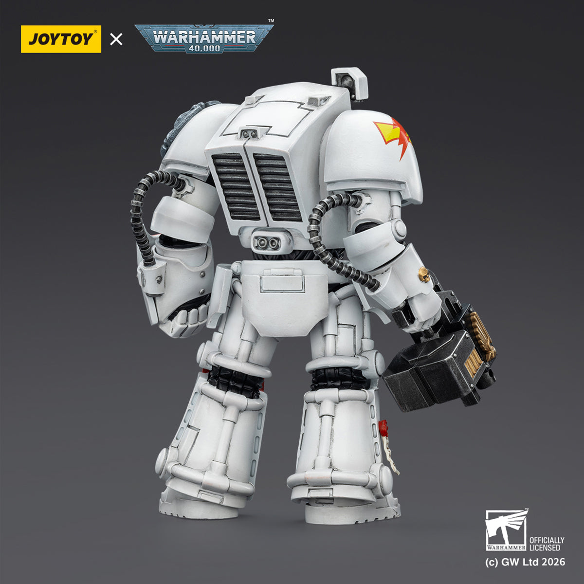 JOYTOY Warhammer 40,000 White Scars Terminator with Power Fist and Assault Cannon & with Power Fist and Storm Bolter & with Power Sword and Storm Bolter Action Figure