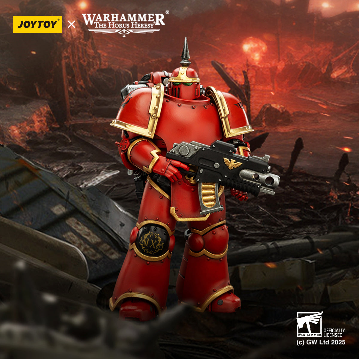 (Only Shipped to the US) JOYTOY Warhammer Blood Angels MK lll Tactical Legionary JT02632 1/18 Scale Action Figure