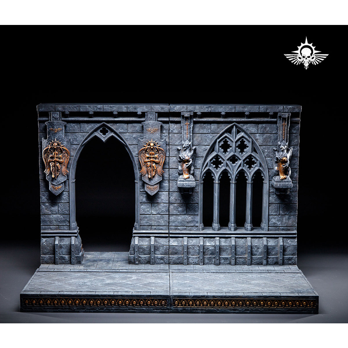 Xinglan Workshop, Steel Casting Double-sided Temple Corridor, Scene Base for Action Figurine
