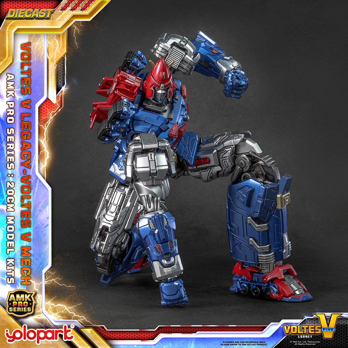 Yolopark AMK PRO Series Choudenji Machine Voltes V Assembly Model Kits
