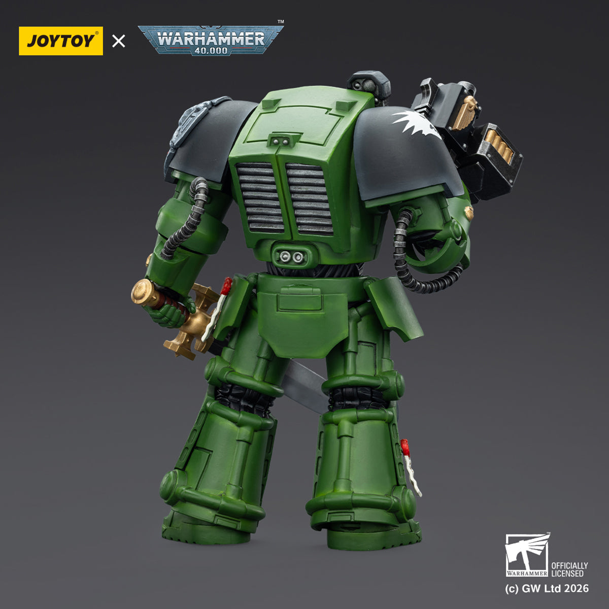JOYTOY Warhammer 40,000 Salamanders Terminator with Power Fist and Assault Cannon & with Power Fist and Storm Bolter & with Power Sword and Storm Bolter Action Figure