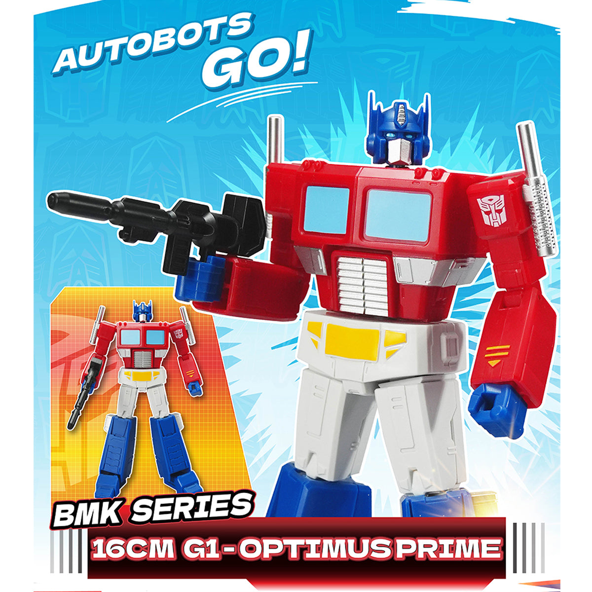 Yolopark Transformers G1 Animation BMK Optimus Prime Megatron Bumblebee Starscream Set Model Kit