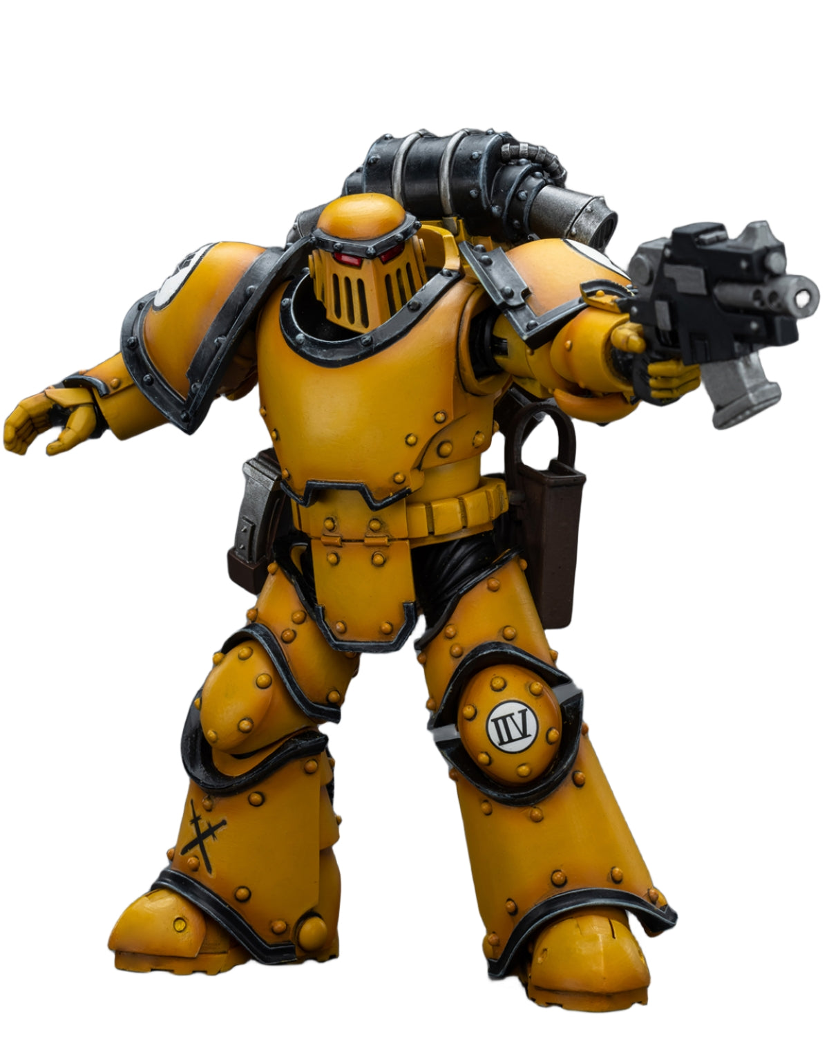 Figurine de collection JoyToy 40K : Imperial Fists Legion MkIII Tactical Squad Legionary avec Bolter, figurine d'action à l'échelle 1:18 JT9077