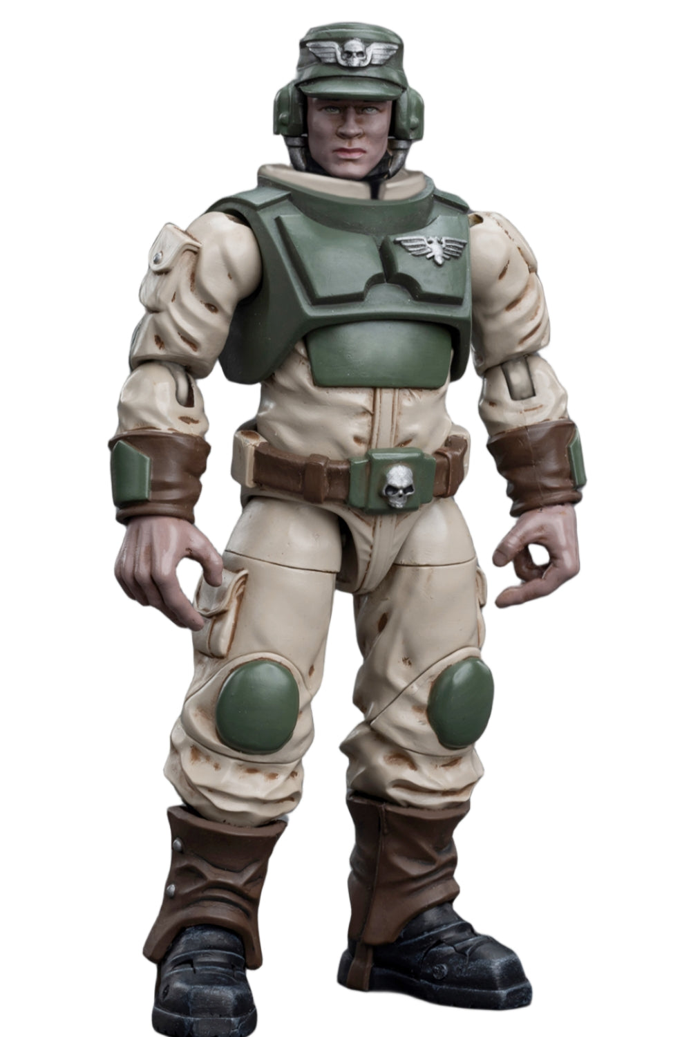 JoyToy Warhammer 40K Figurine à collectionner : Astra Militarum Cadian Armored Sentinel à l'échelle 1:18, figurines d'action JT8940