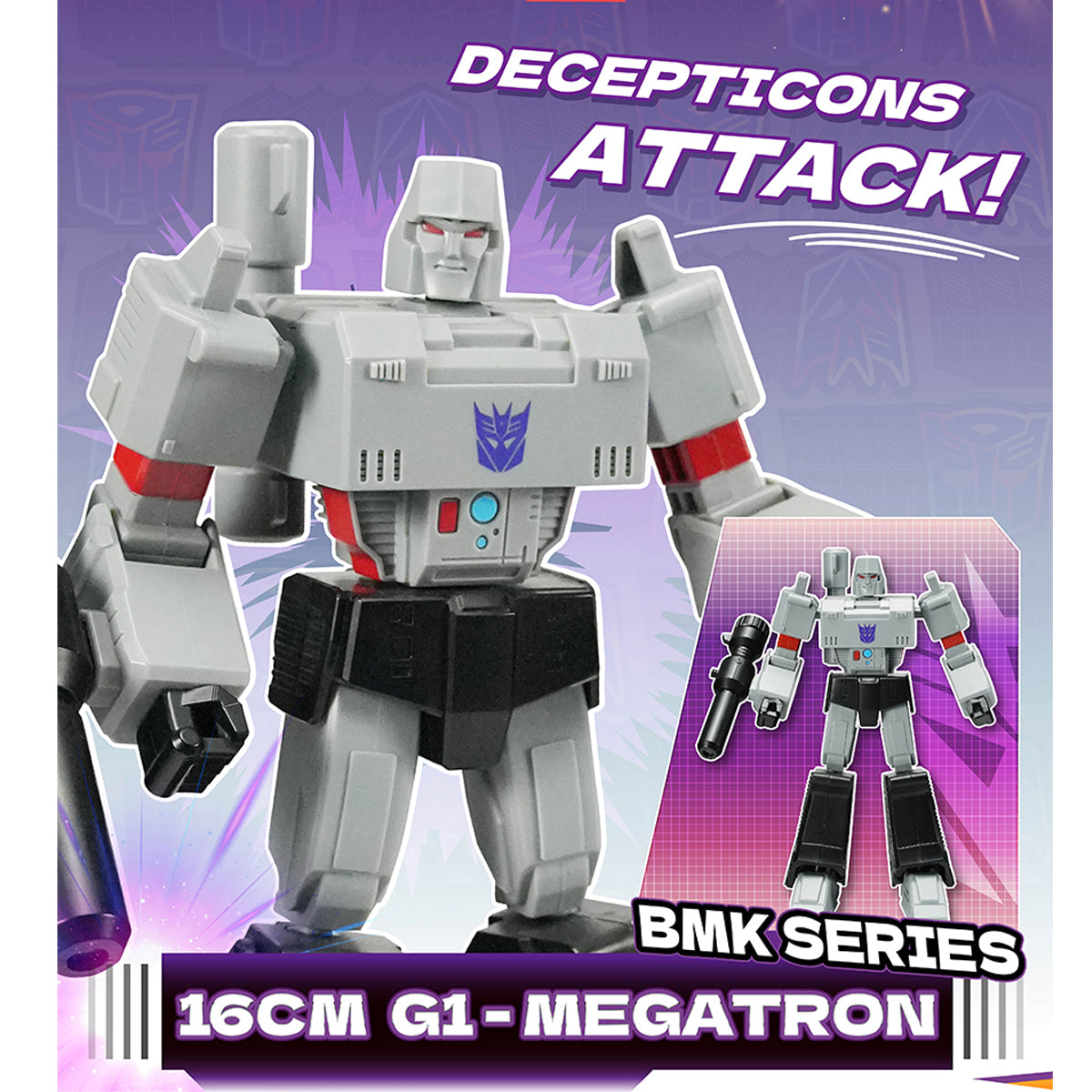 Yolopark Transformers G1 Animation BMK Optimus Prime Megatron Bumblebee Starscream Set Model Kit