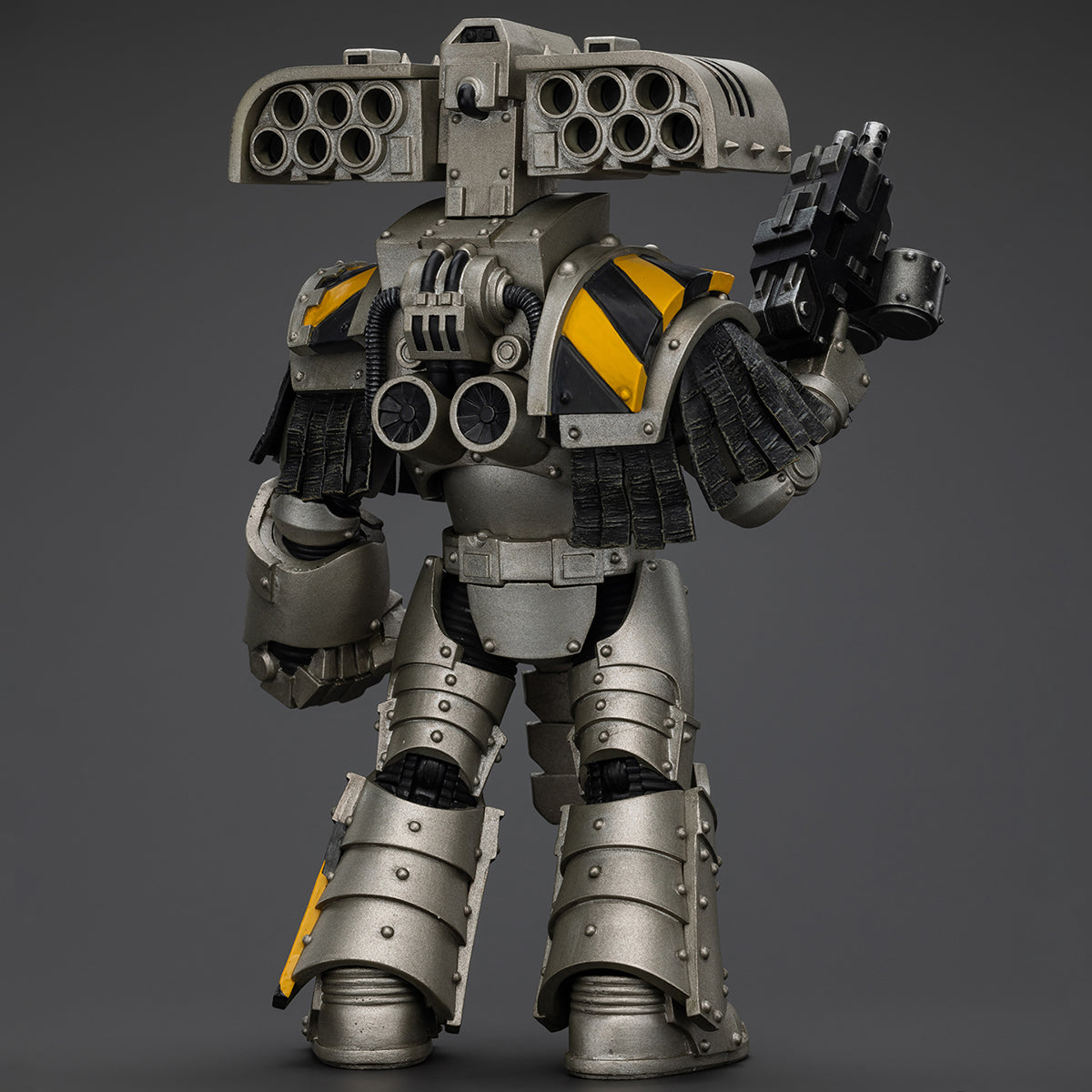 JOYTOY Warhammer La Herejía de Horus Guerreros de Hierro Tirano Maestro de Asedio Terminator con Lanzacohetes Figuras de Acción