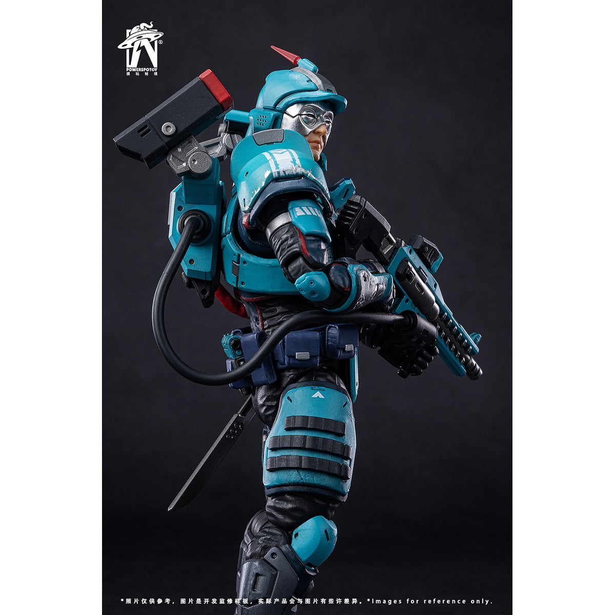 Powerspotoy Xpedion Steel Thunder Special Force Tactical ARM 1/12 Scale Action Figure & Diorama Base