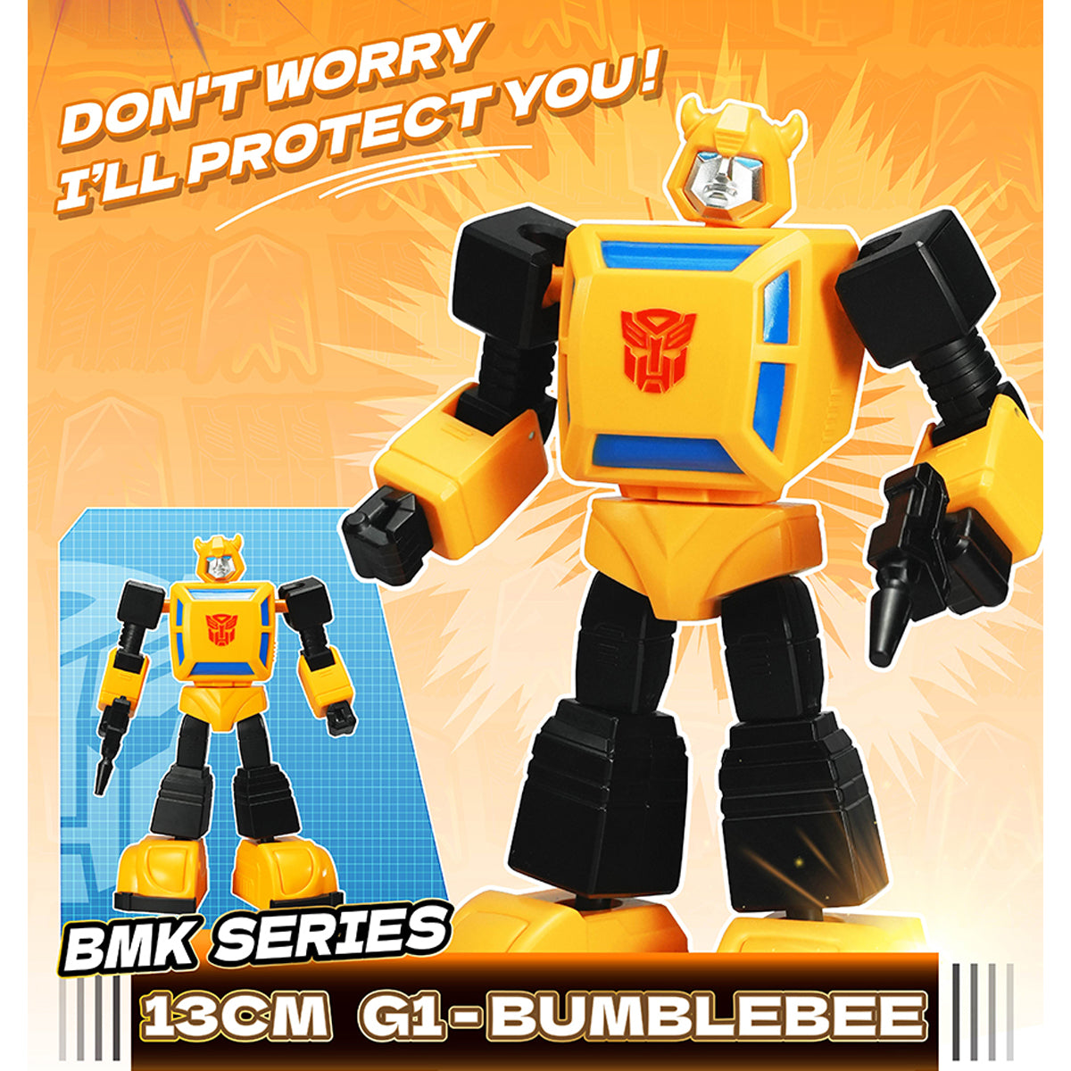 Yolopark Transformers G1 Animation BMK Optimus Prime Megatron Bumblebee Starscream Set Model Kit