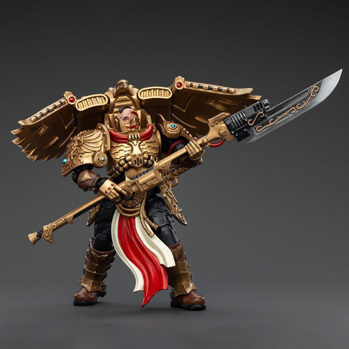 JOYTOY Warhammer The Horus Heresy 1/18 Legio Custodes Custodian Venatari Squad Venatari with Venatari Lance JT00799 Action Figures