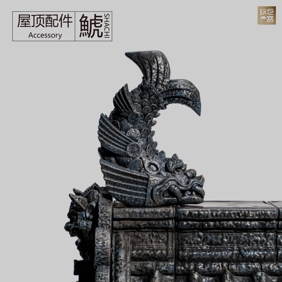 ToysNest Oriental Ancient City: The Roof of Old Temple Scene Fit Action Figure