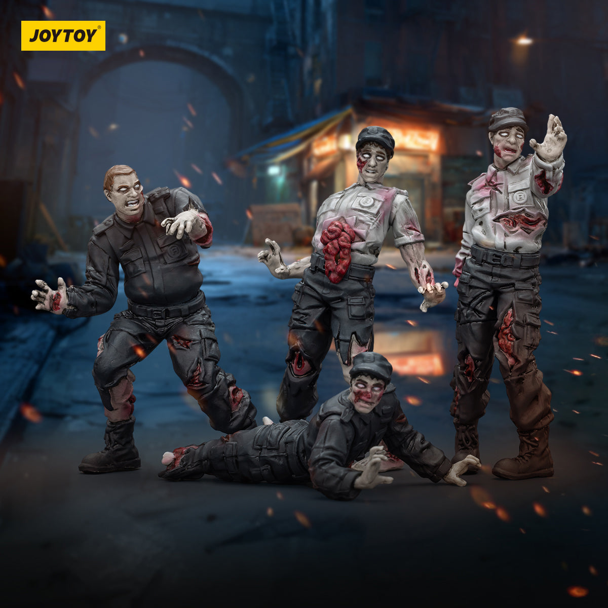 (Only Shipped to the US) JOYTOY 1/25 Dark Source Zombie Figure Security Guards JT01543 Action Figures