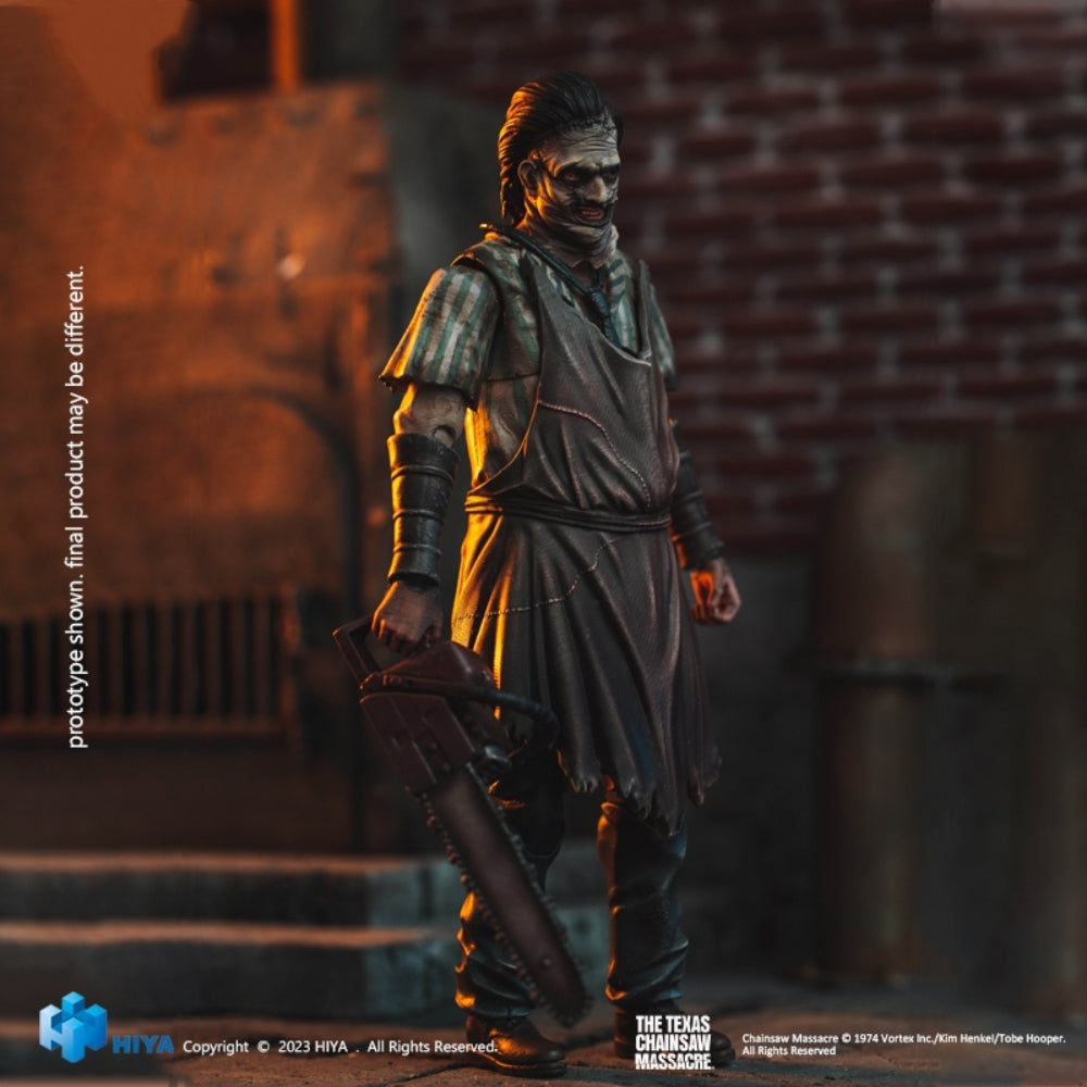 HIYA : Massacre à la tronçonneuse - Masque de tueur Leatherface, figurine d'action complète