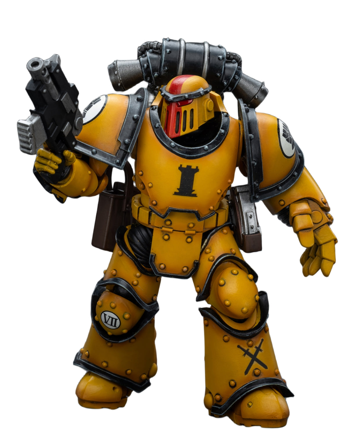 Figurine de collection JoyToy 40K : Imperial Fists Legion MkIII Tactical Squad Sergent avec Power Fist, échelle 1:18, figurines d'action JT9060
