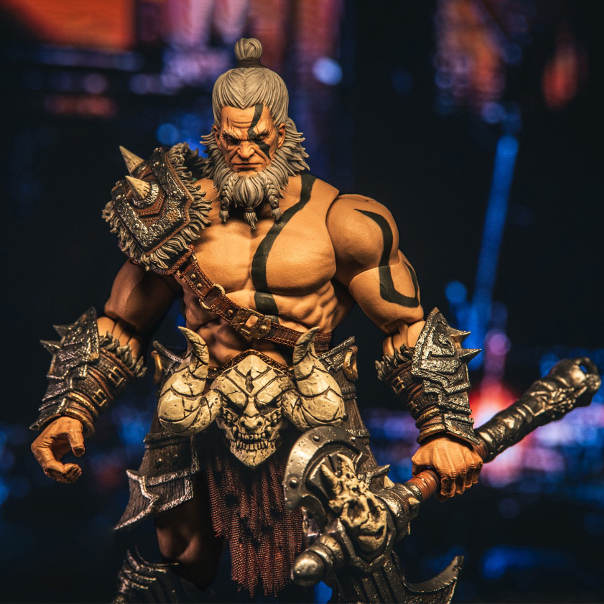 Figura coleccionable de Nightmare Studio: Dark Protection, Bárbaro Berserker, figura de acción masculina