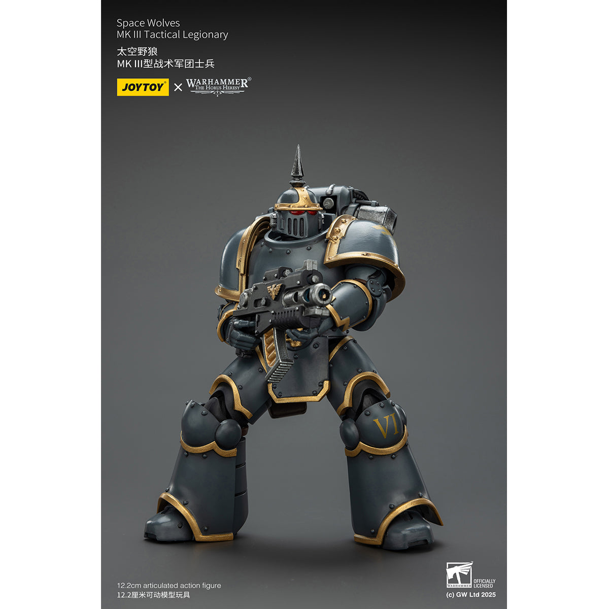 (Only Shipped to the US) JOYTOY Warhammer Space Wolves MK lll Tactical Legionary JT02656 1/18 Scale Action Figure