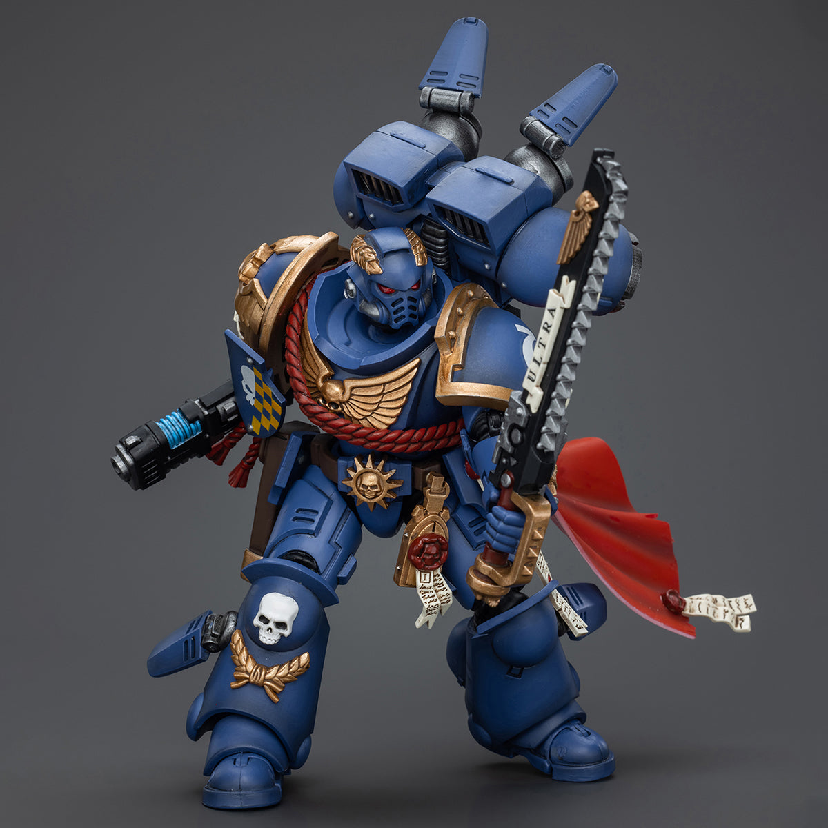 Figurines d'action JoyToy Warhammer 40K : Capitaine des Ultramarines avec Jump Pack